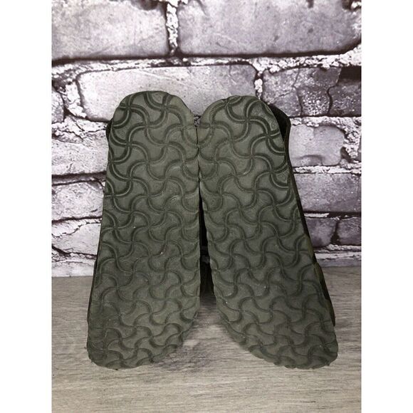 Birkenstock Milano Army Green Leather Ankle Strap Sandals Women’s Sz 37EU/6M US - Picture 8 of 16